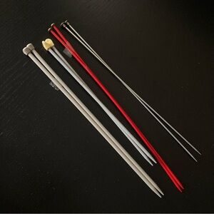Sets of Knitting Needles - sizes if needles are in pics